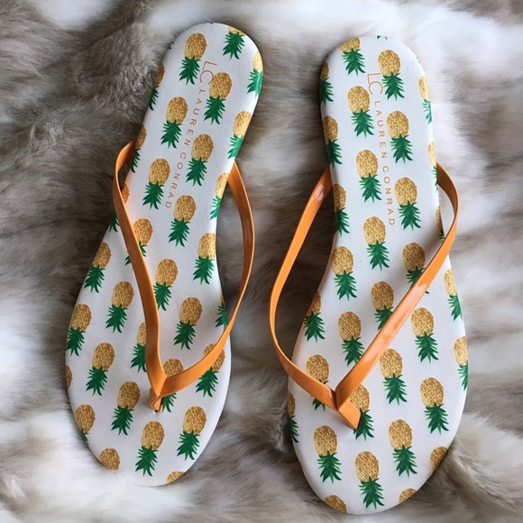 LC Lauren Conrad Shoes - Lauren Conrad Sandal in Valencia Pineapple