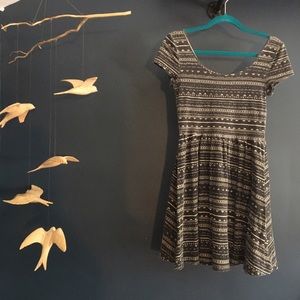 Printed skater dress