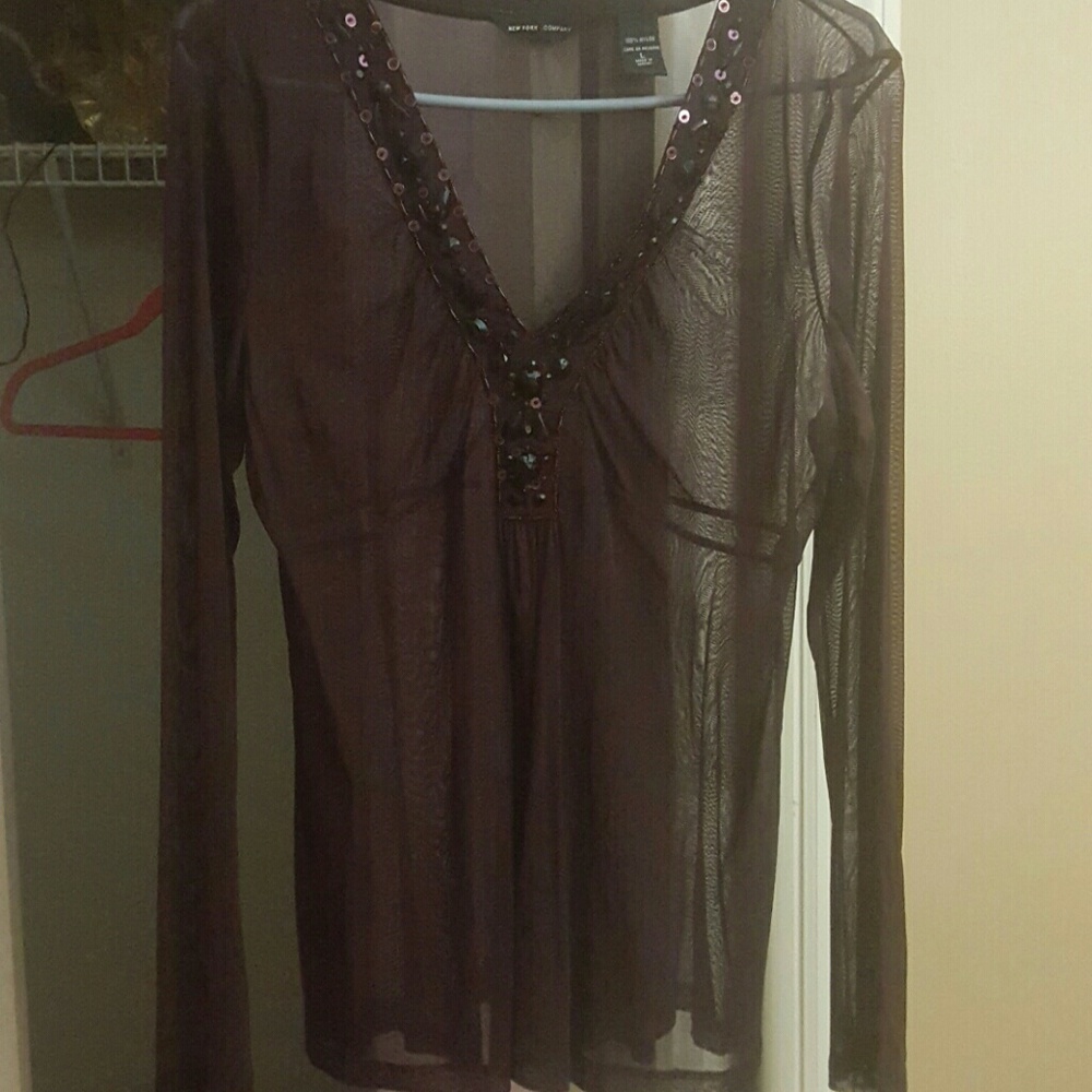 Sexy, sheer, beautiful top!