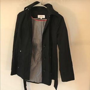 Calvin Klein Black Raincoat