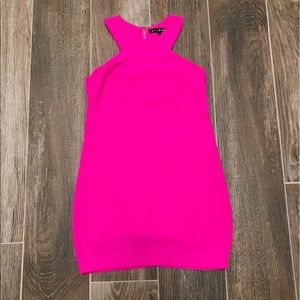 Hot pink dress
