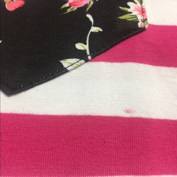 Flowers and stripes top - Picture 8 of 8