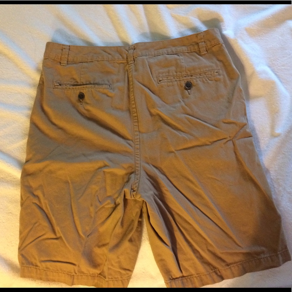 Flat Front Khaki Shorts