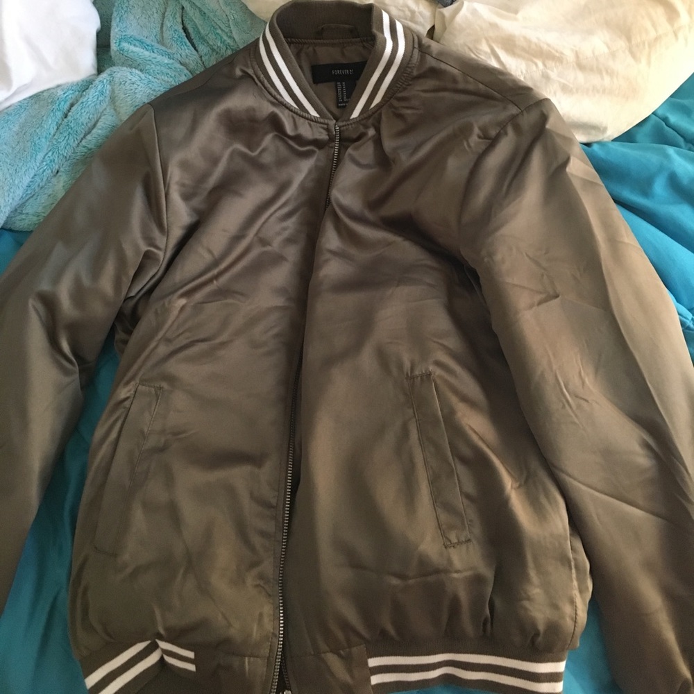 Forever 21 Green Bomber Jacket