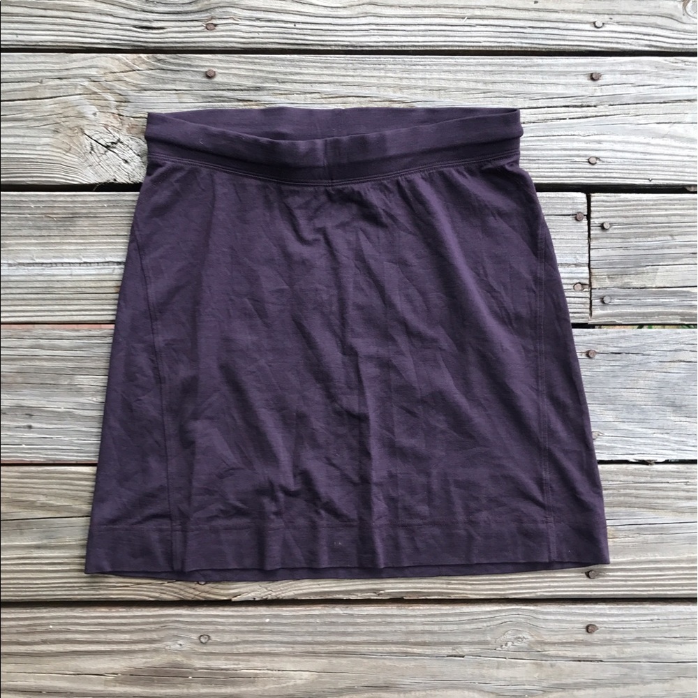 Purple Icebreaker pure merino wool skirt