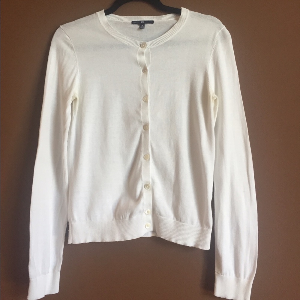 GAP white cardigan