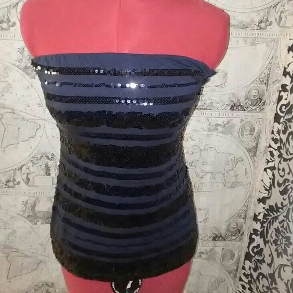 Sequin tube top
