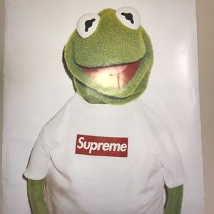 VINTAGE SUPREME X MUPPETS KERMIT POSTER