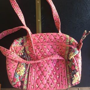 Vera Bradley pink quilted shoulder bag