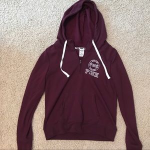 PINK Victoria's Secret half zip hoodie