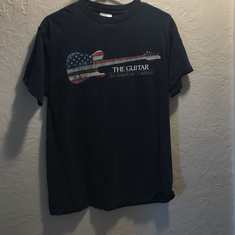Guitar American flag shirt