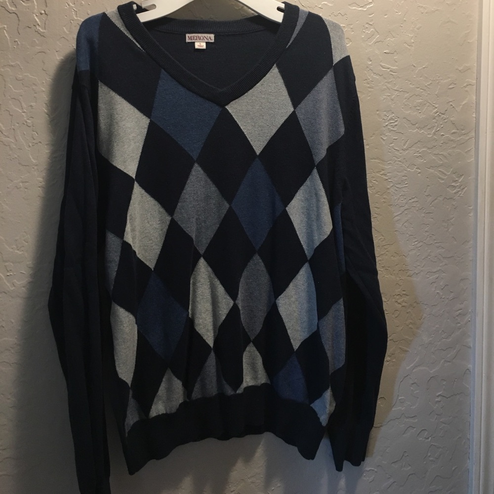 Argyle sweater.