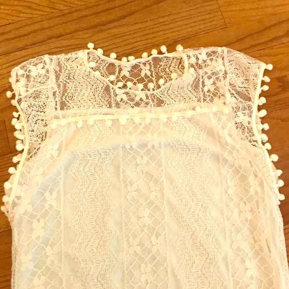 Pom Pom fringe swimsuit coverup - Picture 2 of 3