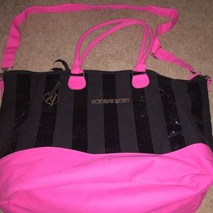 Victoria Secret sequin tote