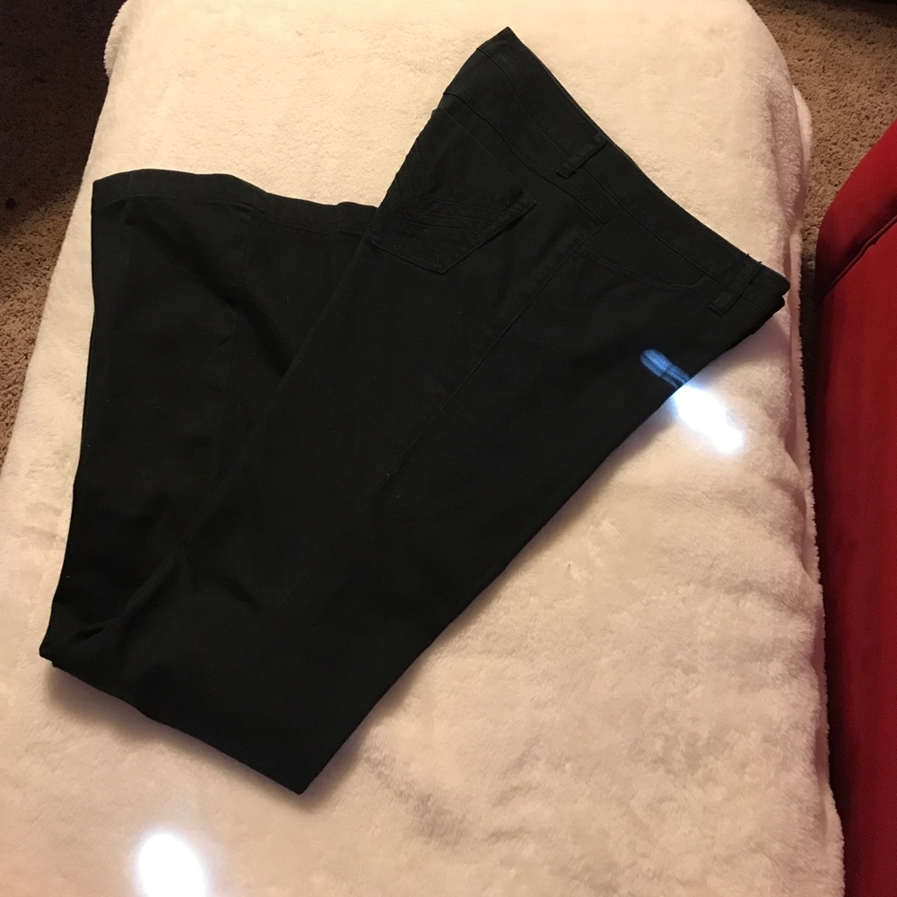 Black boot cut jeans
