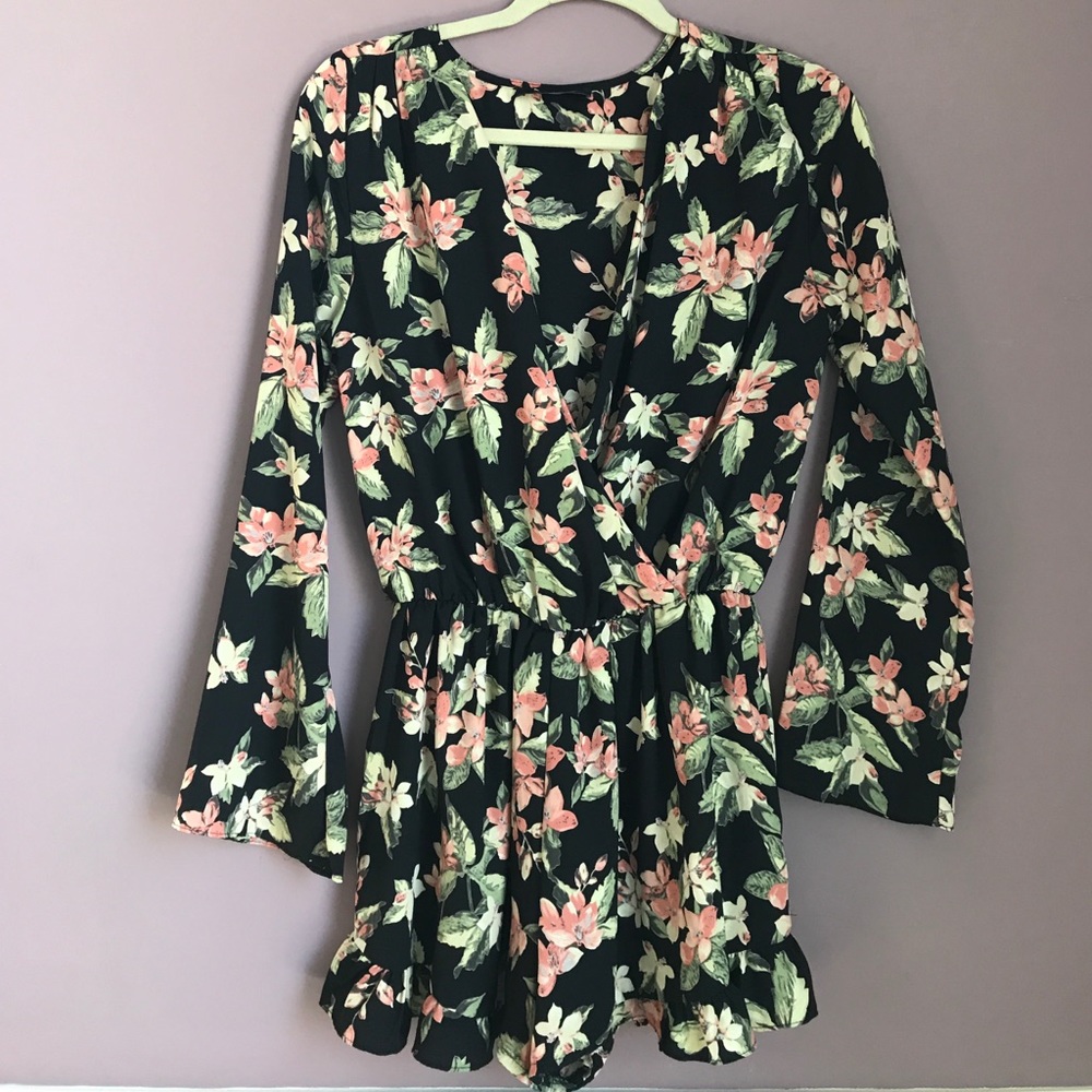 Honey Punch Floral Romper
