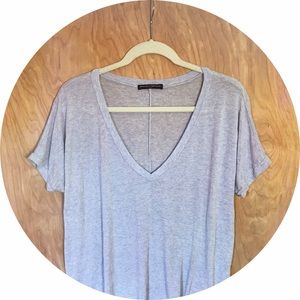 Brandy Melville 'Milan' Oversized V Neck Tee