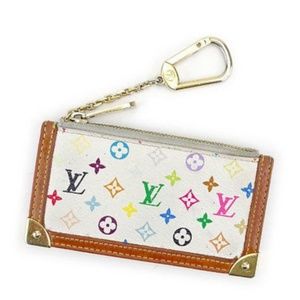 Multi Color Louis Vuitton Coin/key purse