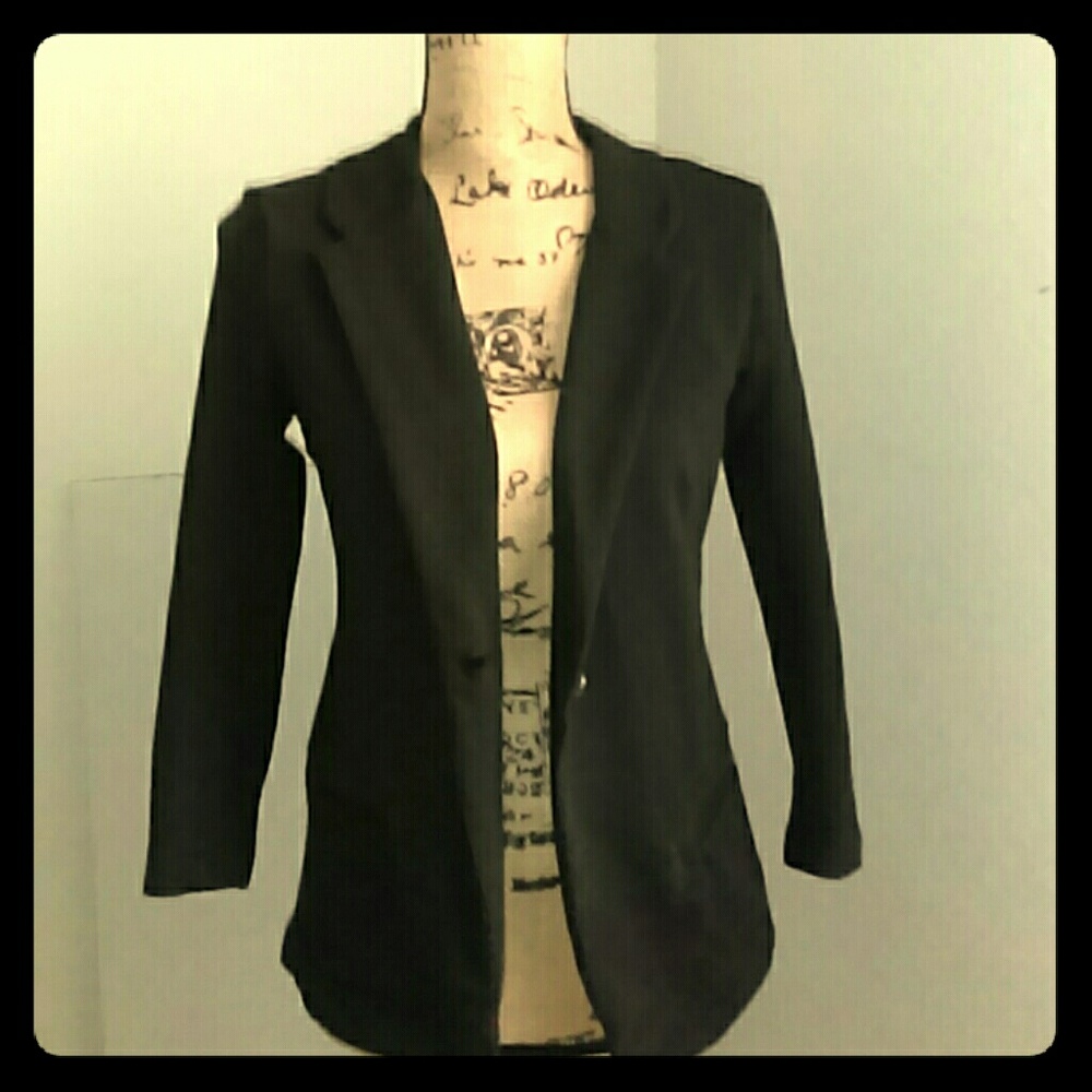 Black casual coat