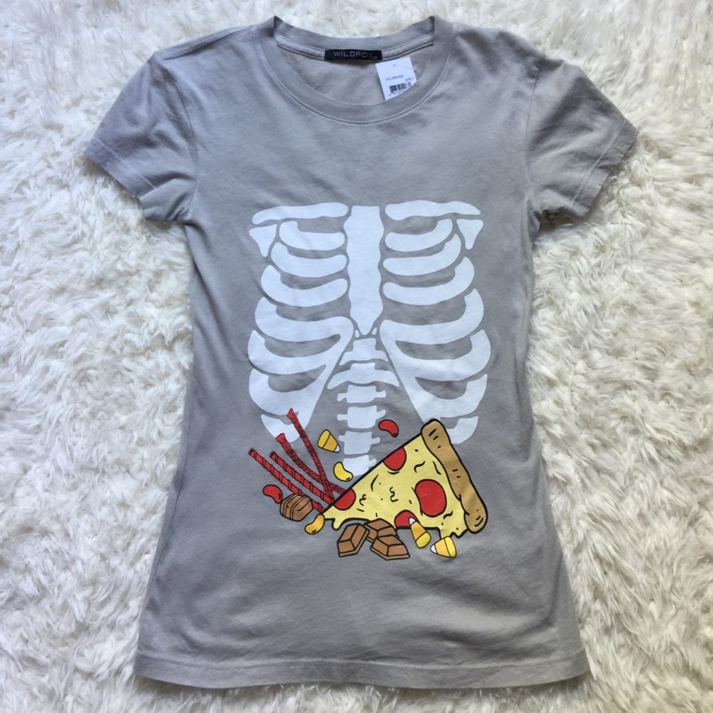 NWT [Wildfox] Full Stomach Easy Tee - XS/S