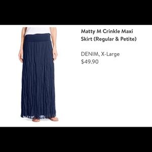 Navy Blue maxi skirt from Nordstrom.