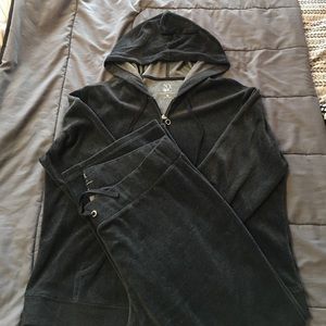 Velour sweater & pant set