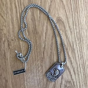 Tungsten & Stainless Steel Dog Tag Necklace BNWT