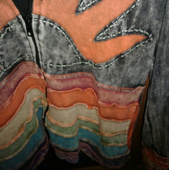 **SOLD**WOMENS'S SHOP THERAPY HOODIE ZIPPER JACKET - Picture 6 of 8