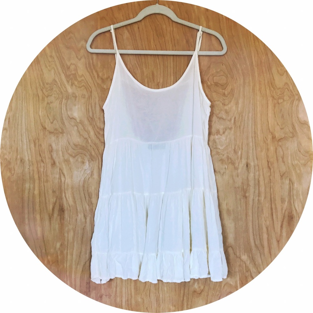 Brandy Melville 'Jada' Open Back Ruffle Hem Dress