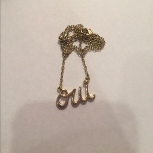 "OUI" necklace