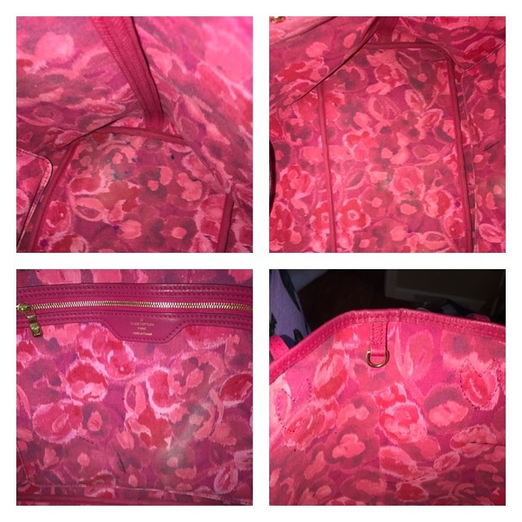 AUTHENTIC LOUIS VUITTON IKAT FUCHSIA NEVERFULL GM - Picture 4 of 8