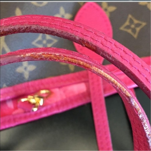 AUTHENTIC LOUIS VUITTON IKAT FUCHSIA NEVERFULL GM - Picture 7 of 8