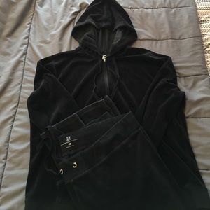 Velour sweater & pant set