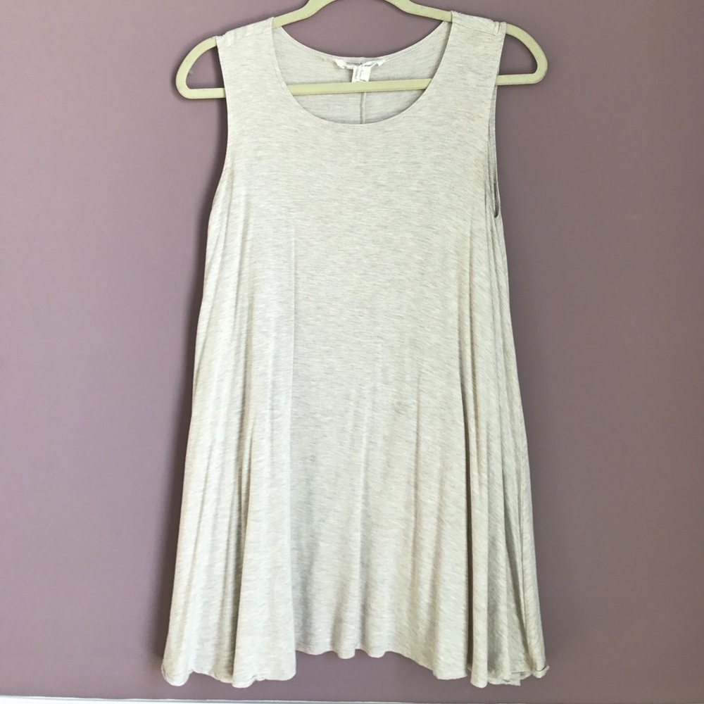 Oatmeal Flowy Swing Dress