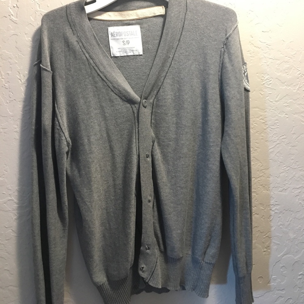 Gray cardigan