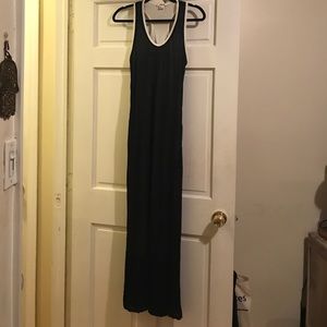 HELMUT Lang Black maxi semi fitted