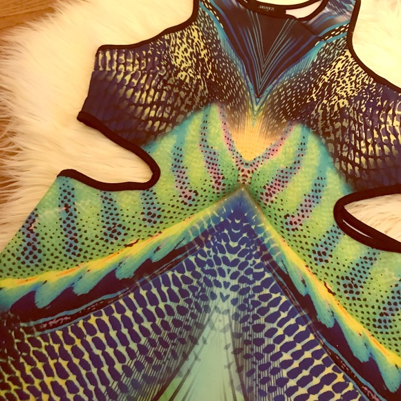 NWT side cutout neoprene dress - Picture 4 of 4