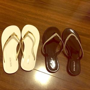 Gold and Silver Sandals