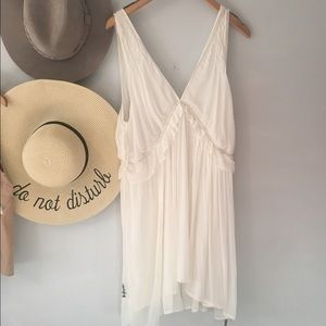 NWT Free People Ivory Babydoll Dress