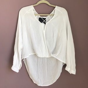 White Flowy Blouse