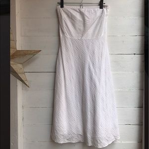 White Strapless J.Crew Dress