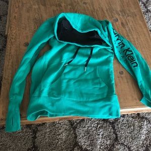 Calvin Klein thick scoop collar dark teal