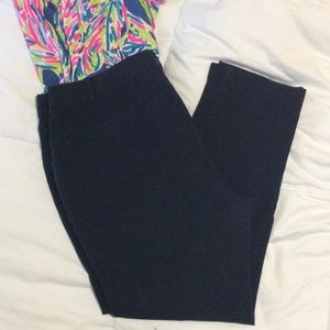 Slim Leg Navy Pants