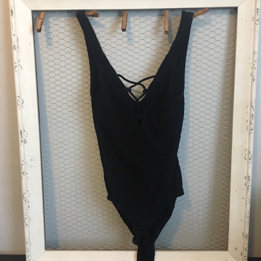 Lf Lace Up Body Suit