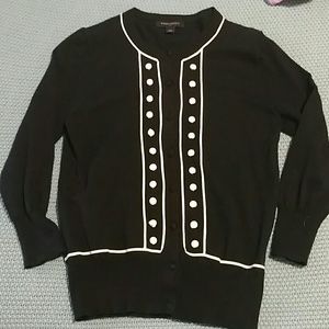 Banana republic cardigan with ivory detail