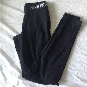 Nike Pro Leggings with Lower left leg side logo