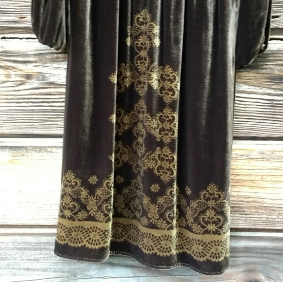 Anne Taylor Dresses - Anne Taylor Loft Brown Velvet Long Sleeve Dress Anne Taylor Dresses - Anne Taylor Loft Brown Velvet Long Sleeve Dress