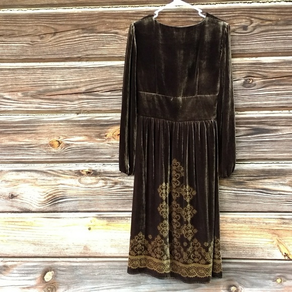 Anne Taylor Dresses - Anne Taylor Loft Brown Velvet Long Sleeve Dress Anne Taylor Dresses - Anne Taylor Loft Brown Velvet Long Sleeve Dress