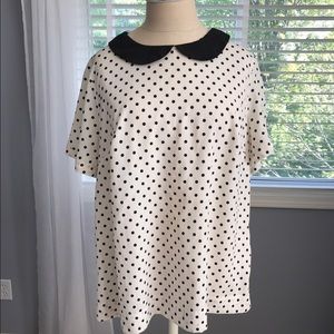 Peter Pan collared blouse