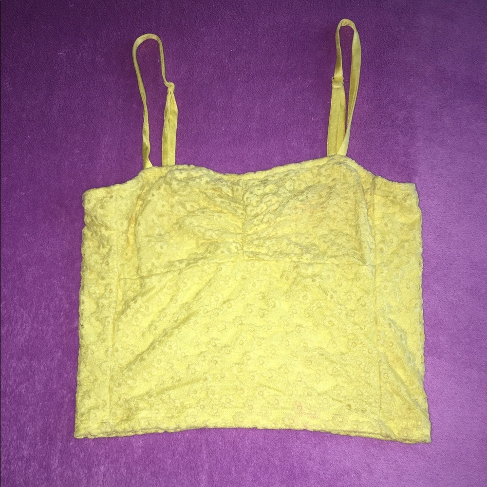 Cute Yellow Summer Tank Top